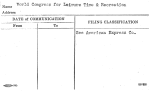 World Congress for Leisure Time & Recreation