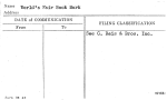 World's Fair Book Mark