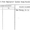 World's Fair Employees' Locker Room Facilities