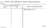 World's Fair Employees' Locker Room Facilities