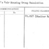 World's Fair Housing Group Resolution