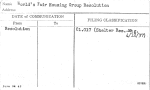 World's Fair Housing Group Resolution