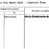 World's Fair Music Hall - Contract Form