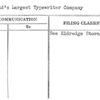 World's Largest Typewriter Company