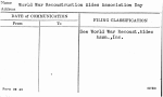 World War Reconstruction Aides Association Day