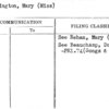 Worthington, Mary (Miss)
