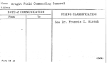 Wright Field Commanding General