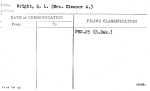 Wright, Q.L. (Mrs. Eleanor A.)