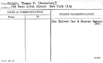 Wright, Thomas F. (Secretary)