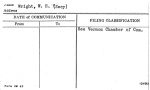Wright, W.H. (Secy)