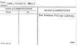 Yost, Calvin D. (Mrs.)