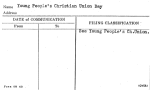 Young People's Christian Union Day