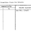 Youth Promotion--Tours for Schools