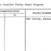 Youth's Creative Poetry Music Program