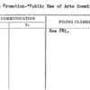 Youth Promotion-"Public Use of Arts Committee"