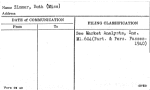 Zimmer, Ruth (Miss)