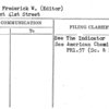 Zons, Frederick W. (Editor)