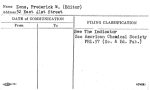 Zons, Frederick W. (Editor)