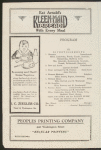 Anna Pavlova programs, 1922.