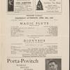 Anna Pavlova programs, 1922.