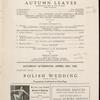 Anna Pavlova programs, 1922.