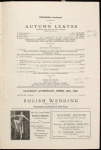 Anna Pavlova programs, 1922.