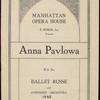 Anna Pavlova programs, 1923.