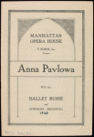 Anna Pavlova programs, 1923.