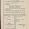 Anna Pavlova programs, 1923.