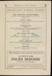 Anna Pavlova programs, 1923.