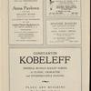 Anna Pavlova programs, 1923.