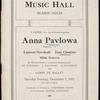 Anna Pavlova programs, 1923.