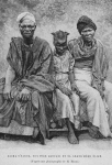Alima S'Nabou, son père Akouani et sa grand'mère Éliah.